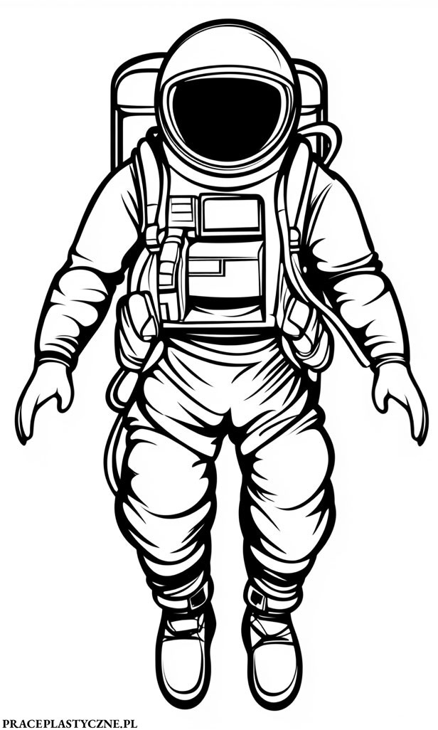 Astronauta kolorowanka